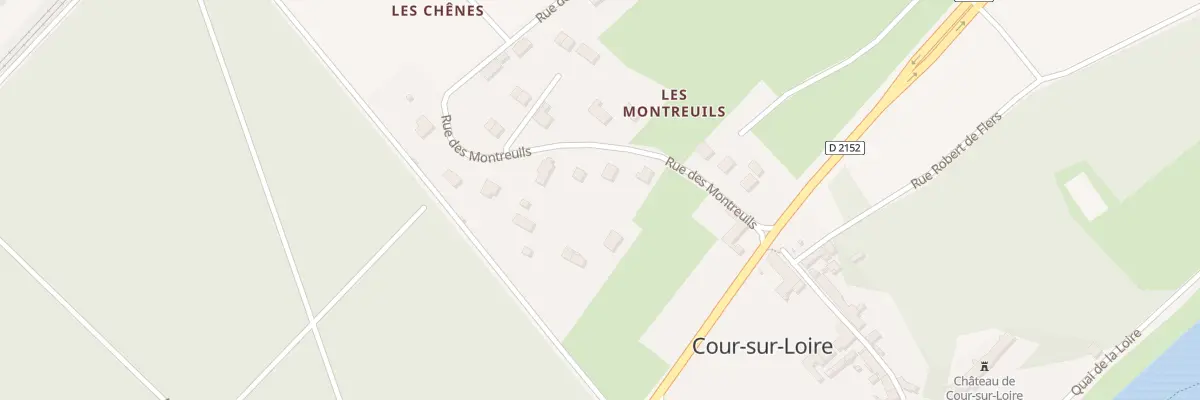 Plan du 10 Rue des Montreuils à Cour-sur-Loire