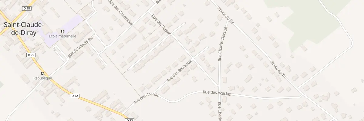 Plan du 1 Rue des Bouleaux à Saint-Claude-de-Diray