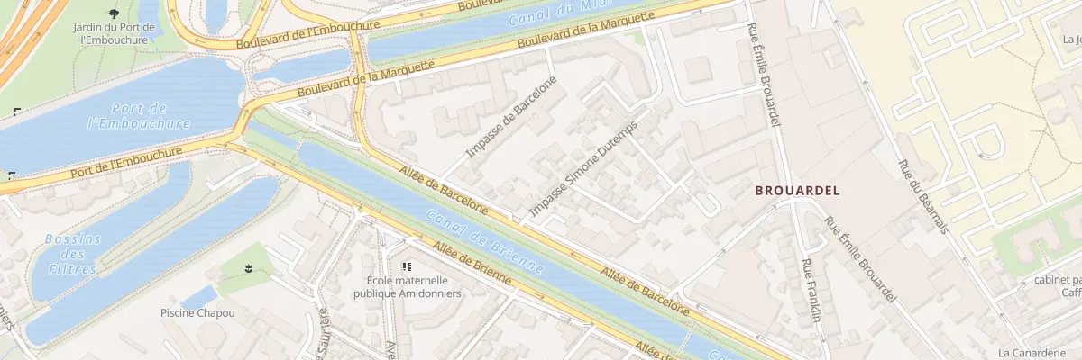 Plan du 3 Imp Simone Dutemps à Toulouse
