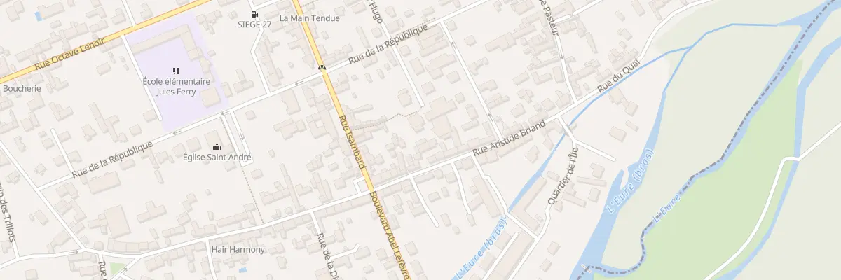 Plan du 61 Rue Aristide Briand à Ézy-sur-Eure