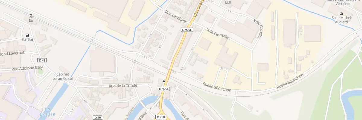 Plan de Chs de Picardie à Eu