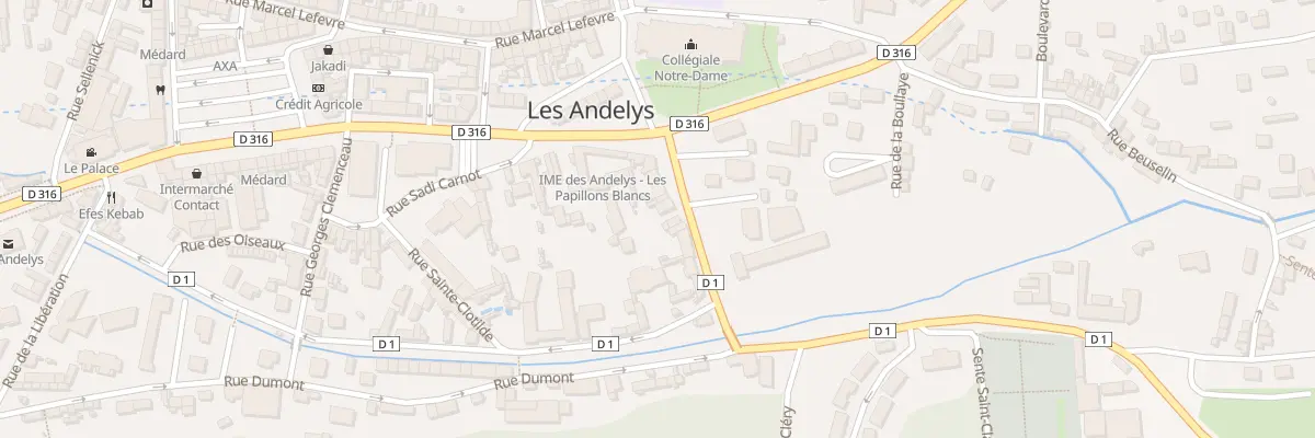 Plan du 11 Rue Louis Pasteur aux Andelys