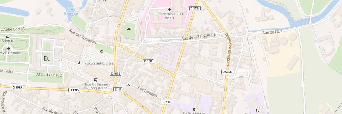 Plan du 51 Rue de la République à Eu