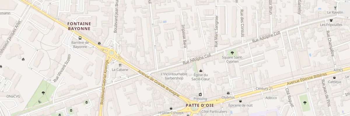 Plan du 68 Rue Adolphe Coll à Toulouse