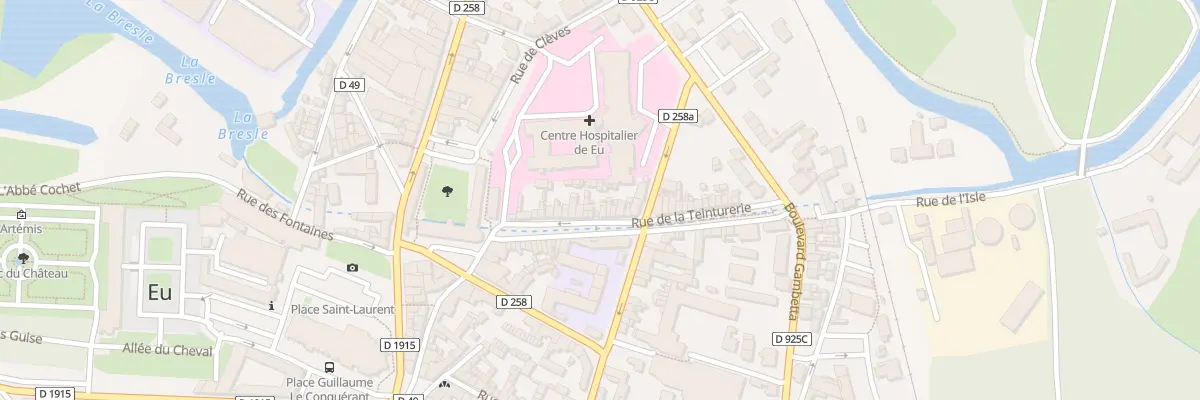 Plan du 40 Rue de la Teinturerie à Eu
