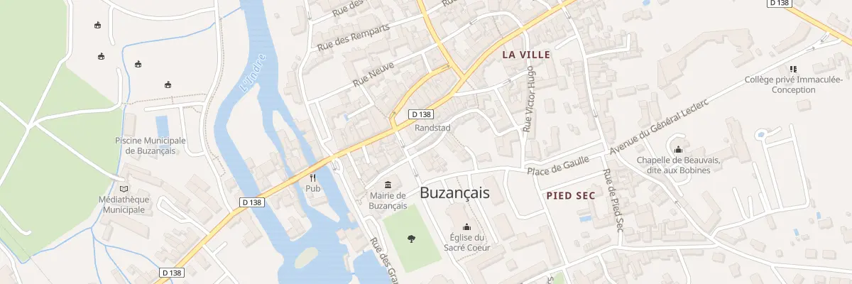 Plan du 1 Rue de la Motte à Buzançais