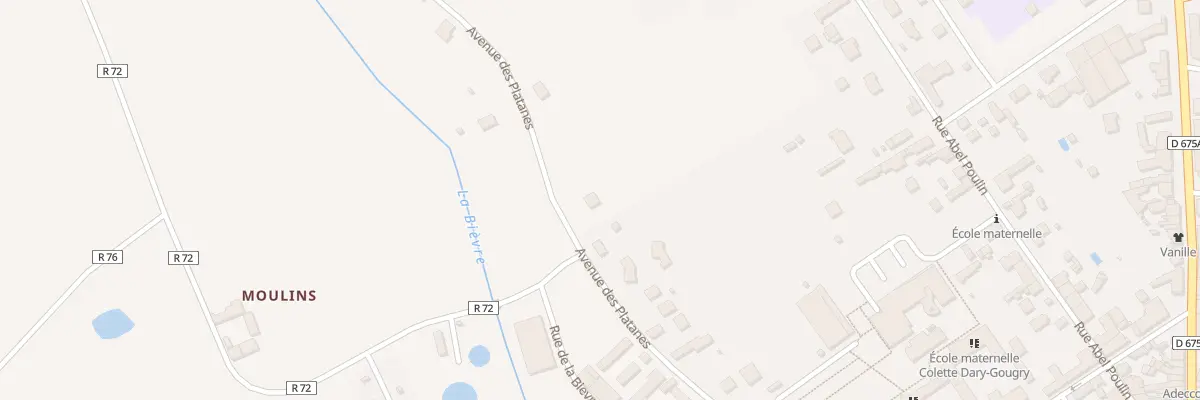 Plan du 25 Av des Platanes au Controis-en-Sologne