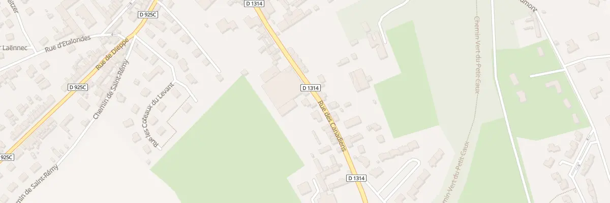 Plan du 40 Rue des Canadiens à Eu
