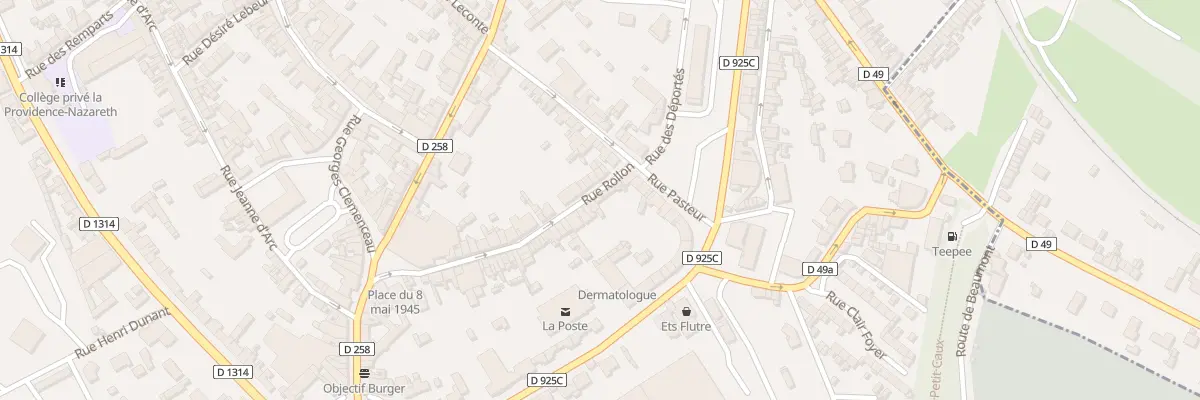 Plan du 50 Rue Rollon à Eu
