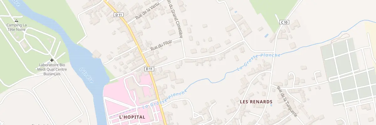 Plan du 12 Rue de la Gagetterie à Buzançais