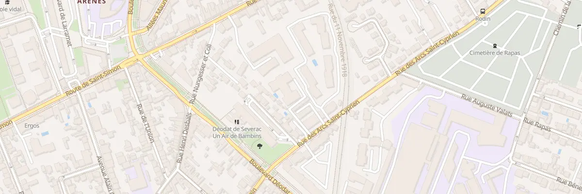 Plan du 11B Rue des Arcs Saint Cyprien à Toulouse