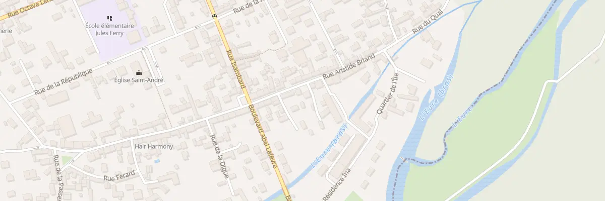 Plan du 60 Rue Aristide Briand à Ézy-sur-Eure