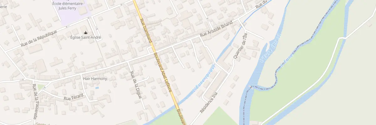 Plan du 52 Rue Aristide Briand à Ézy-sur-Eure