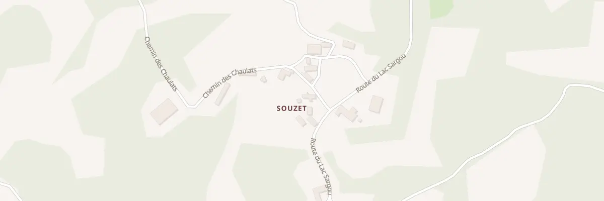 Plan du 90 Le Souzet Ouest à Nadaillac