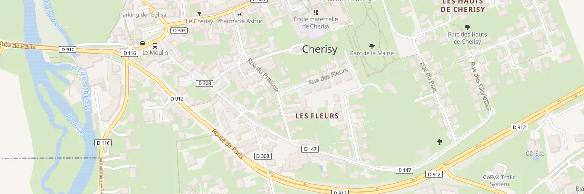 Plan du 2 Rue des Fleurs à Cherisy