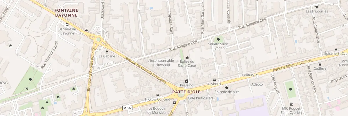 Plan du 65 Rue Adolphe Coll à Toulouse