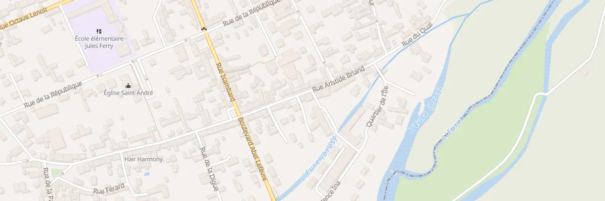 Plan du 68 Rue Aristide Briand à Ézy-sur-Eure