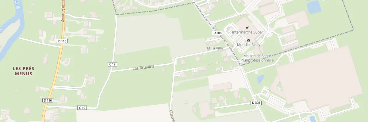Plan du 1B Che de Bellevue à Sainte-Gemme-Moronval