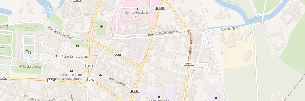 Plan du 72 Rue de la République à Eu