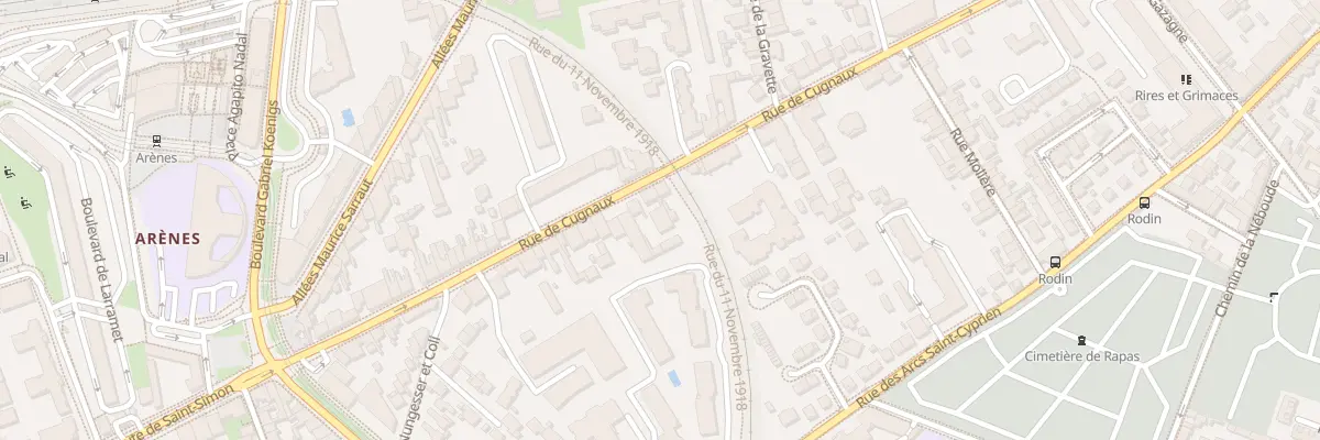 Plan du 46 Rue de Cugnaux à Toulouse