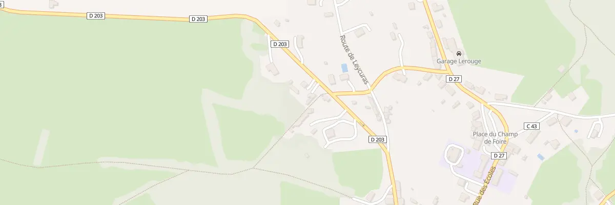 Plan du 21 Rue du Commerce à Bersac-sur-Rivalier