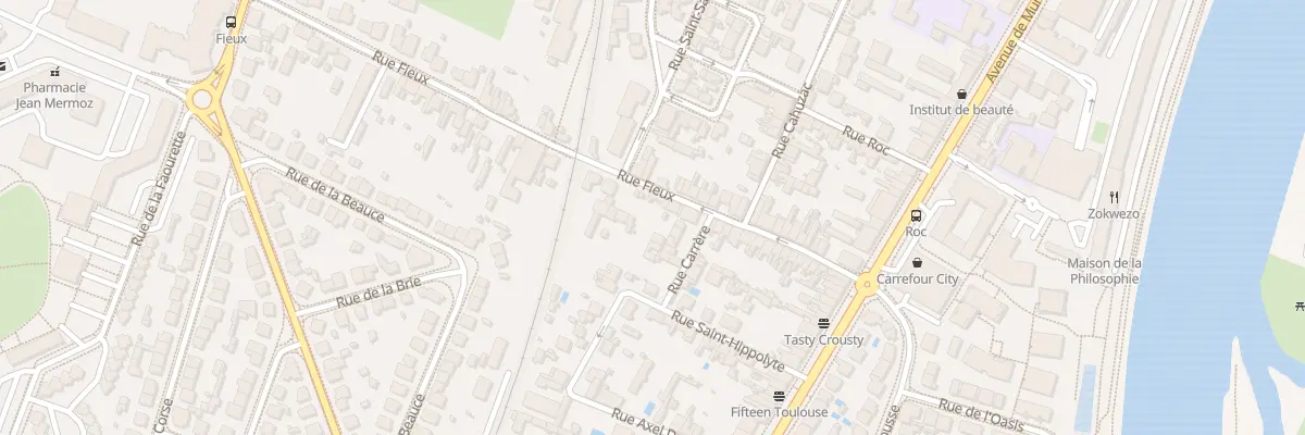 Plan du 35 Rue Fieux à Toulouse