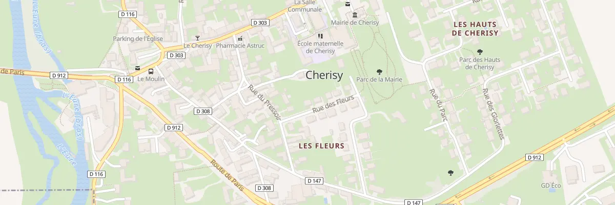 Plan du 3 Rue des Fleurs à Cherisy