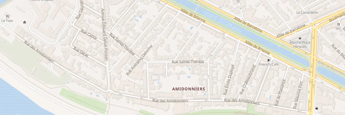Plan du 12 Rue Sainte Thérèse à Toulouse