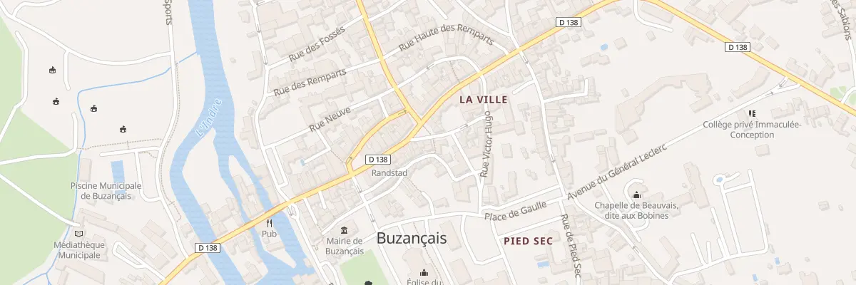 Plan du 8 Rue de l’Ancienne Mairie à Buzançais