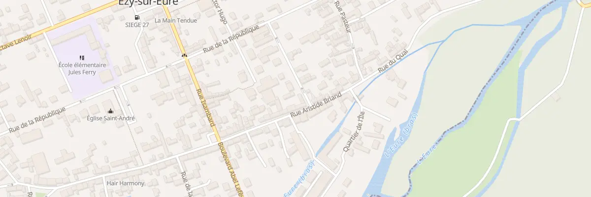 Plan du 77 Rue Aristide Briand à Ézy-sur-Eure