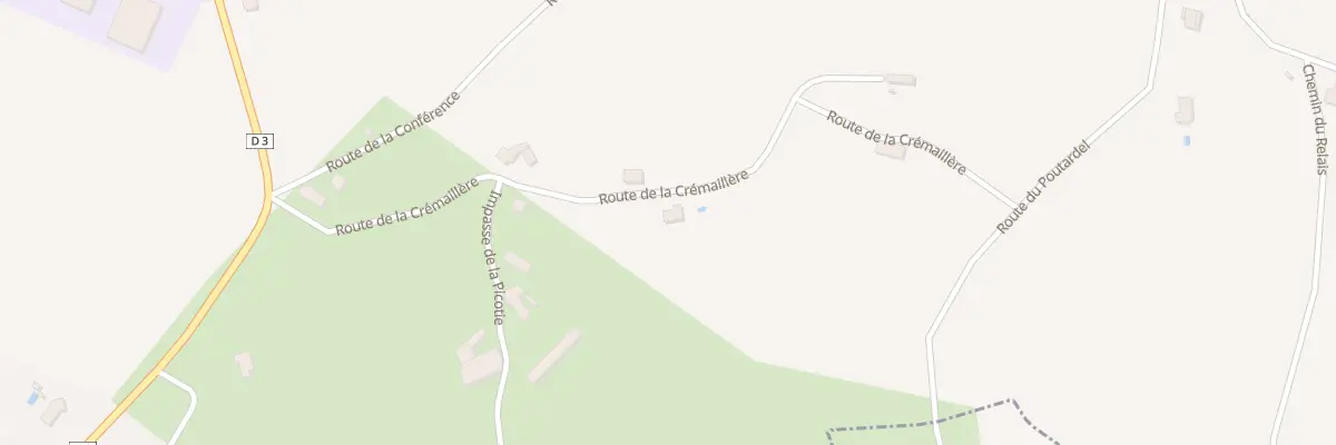 Plan du 324 Rte De La Crémaillère à Voutezac