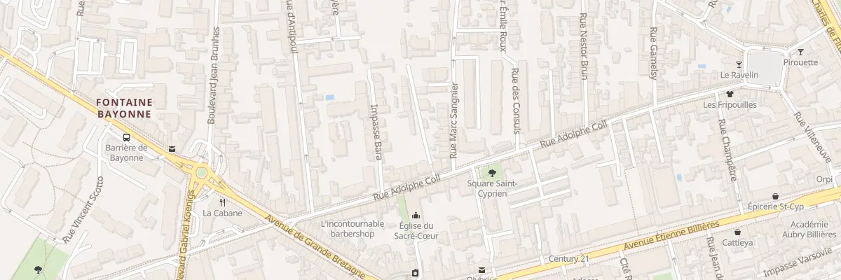 Plan du 54 Rue Adolphe Coll à Toulouse