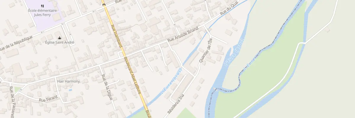 Plan du 70T Rue Aristide Briand à Ézy-sur-Eure