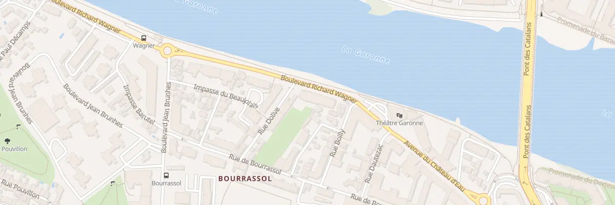 Plan du 7 Bd Richard Wagner à Toulouse