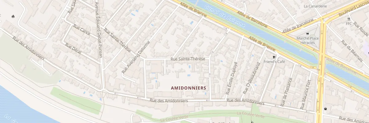 Plan du 9 Rue Sainte Thérèse à Toulouse