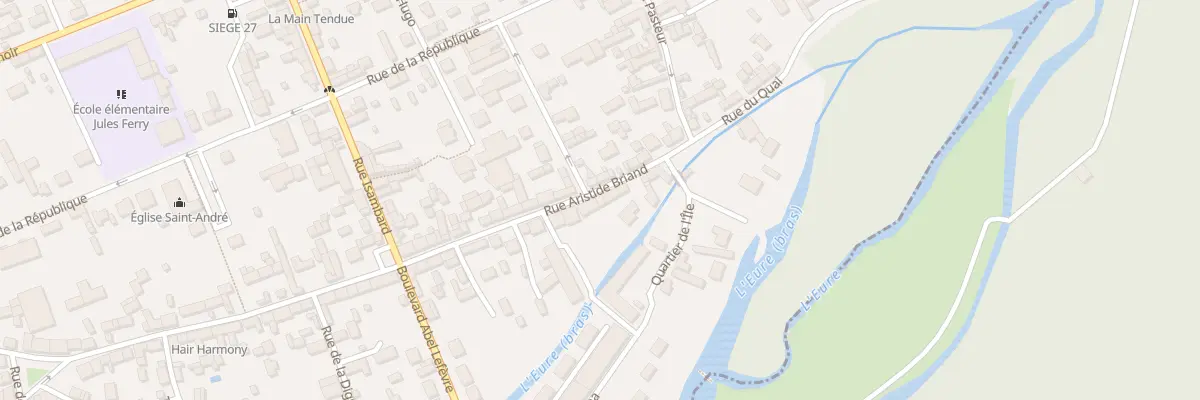 Plan du 80 Rue Aristide Briand à Ézy-sur-Eure