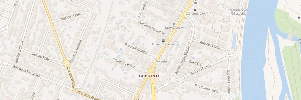 Plan du 3 Av de Muret à Toulouse