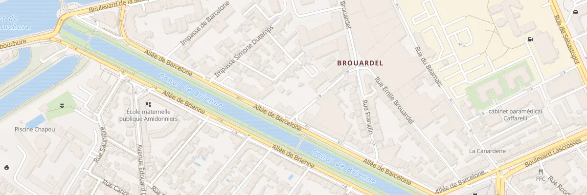 Plan du 2B Rue Jacques Lemercier à Toulouse