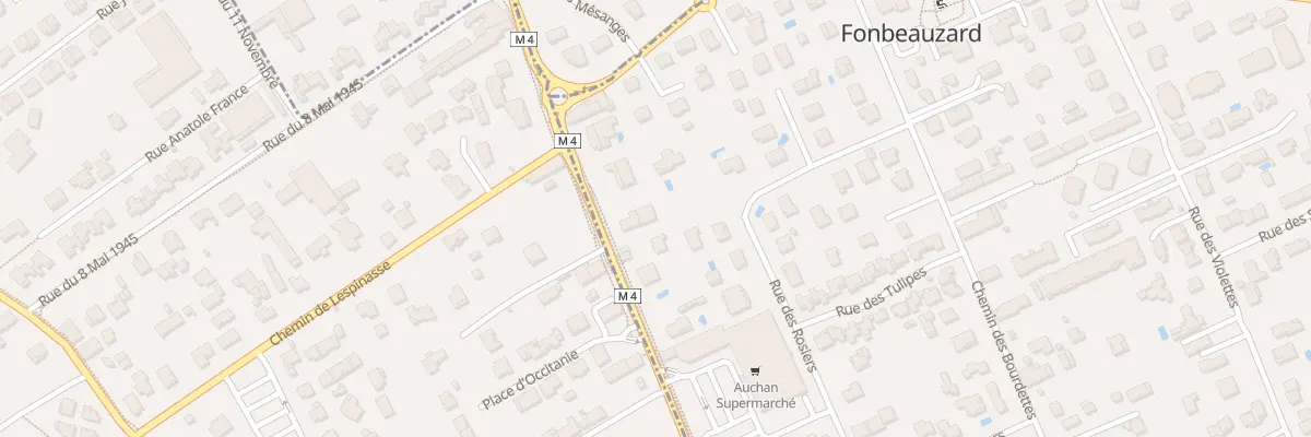 Plan du 112 Rte de Fronton à Fonbeauzard