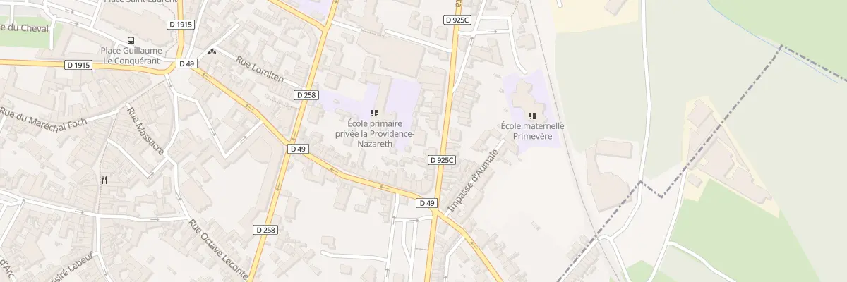 Plan du 11 Bd Gambetta à Eu
