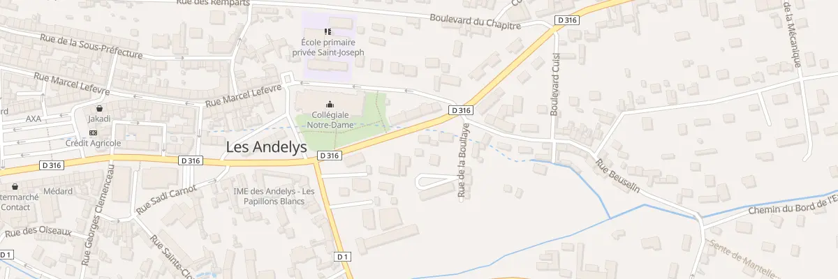 Plan du 7 Av du Gen de Gaulle aux Andelys