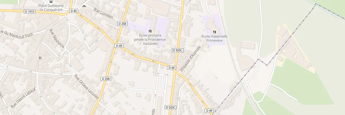 Plan du 3 Bd Gambetta à Eu