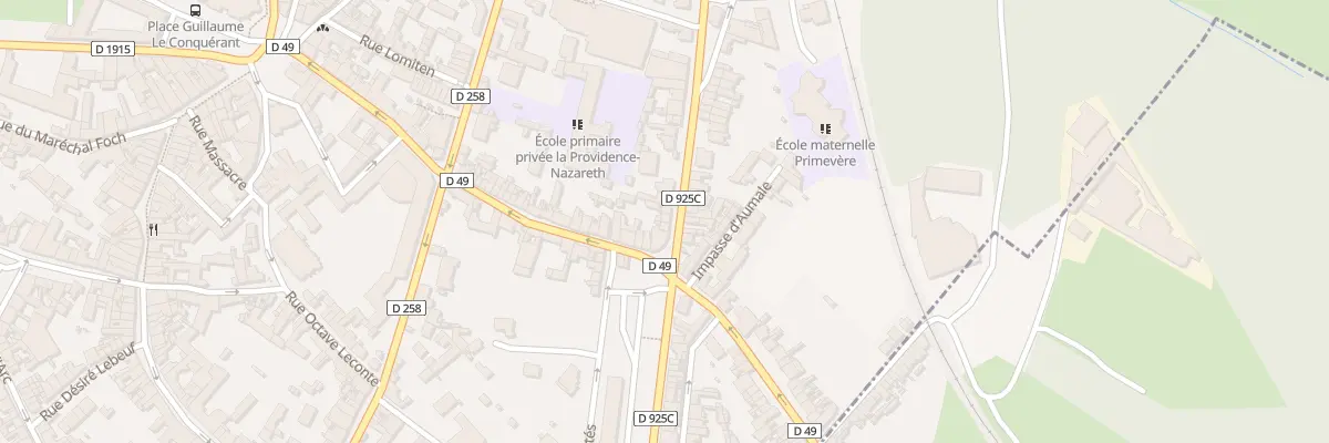 Plan du 5 Bd Gambetta à Eu
