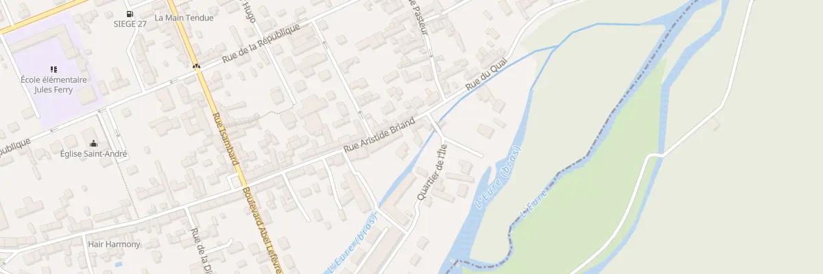 Plan du 84 Rue Aristide Briand à Ézy-sur-Eure
