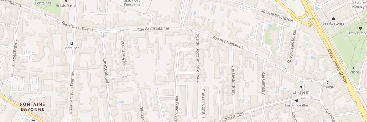 Plan du 11 Rue du Docteur Calmette à Toulouse