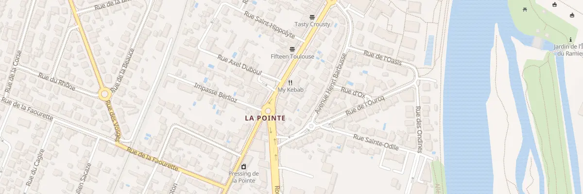 Plan du 8 Av de Muret à Toulouse