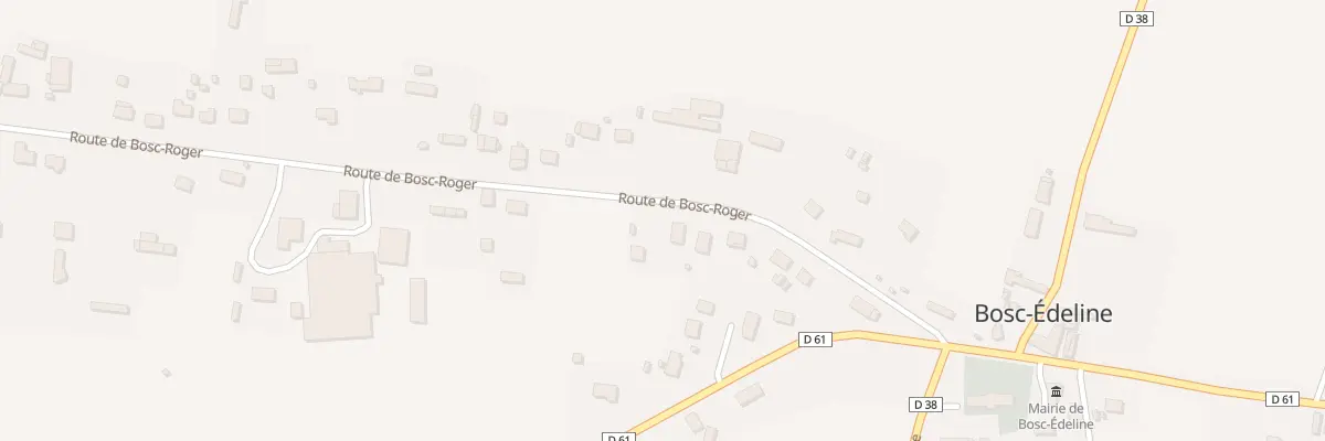 Plan du 205 Rte de Bosc Roger à Bosc-Édeline