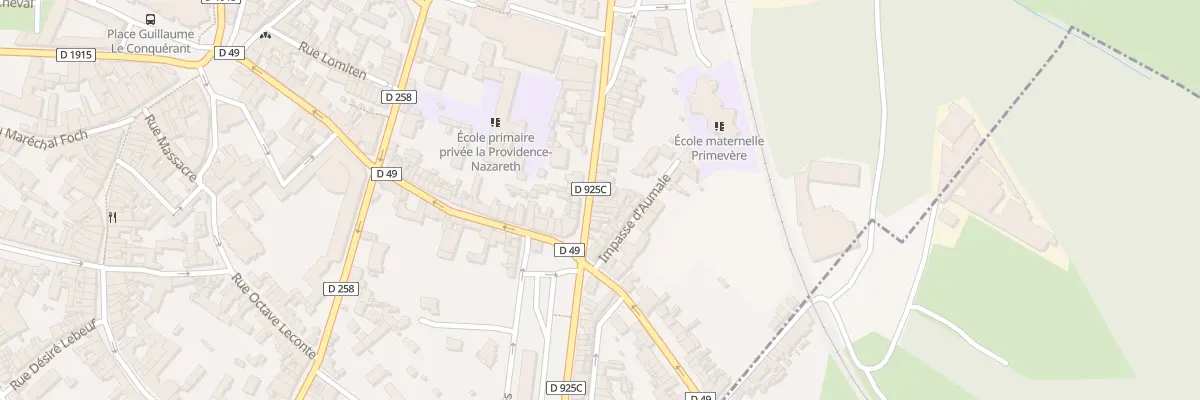 Plan du 4 Bd Gambetta à Eu