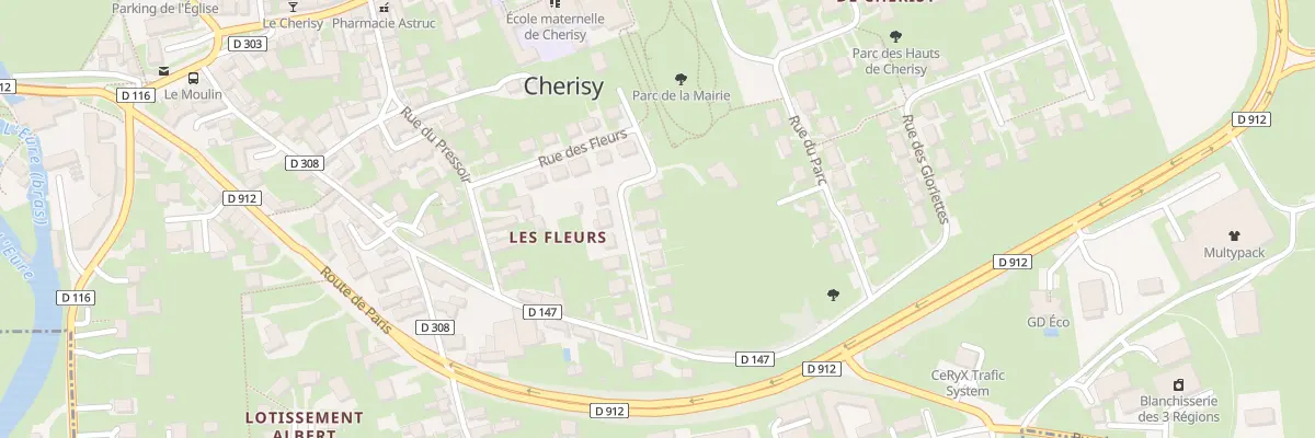Plan du 15 Rue des Fleurs à Cherisy
