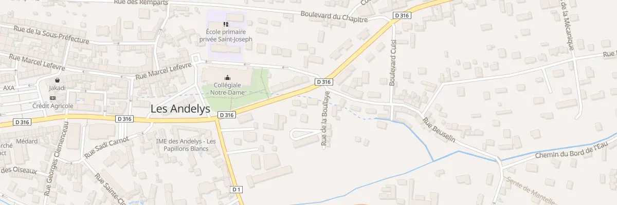 Plan du 3 Av du Gen de Gaulle aux Andelys